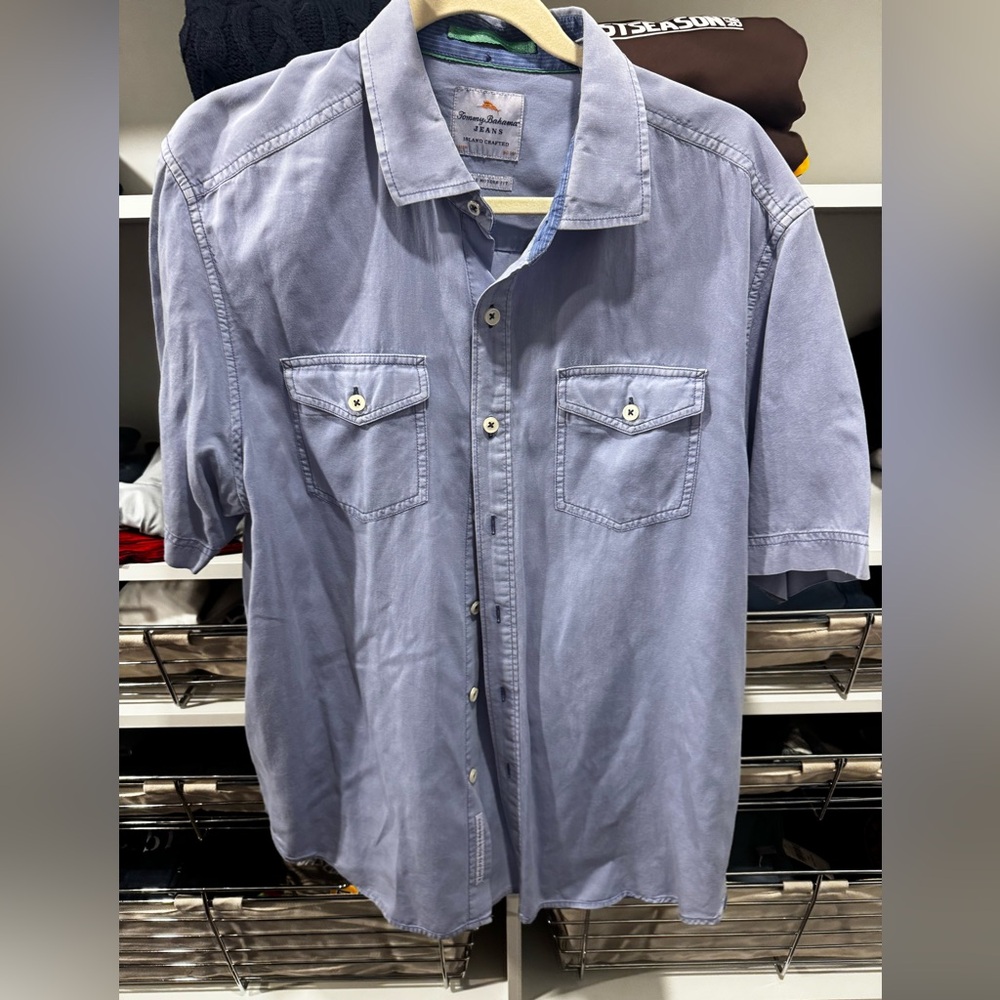 Tommy Bahama Light Blue Casual Button Down Shirt